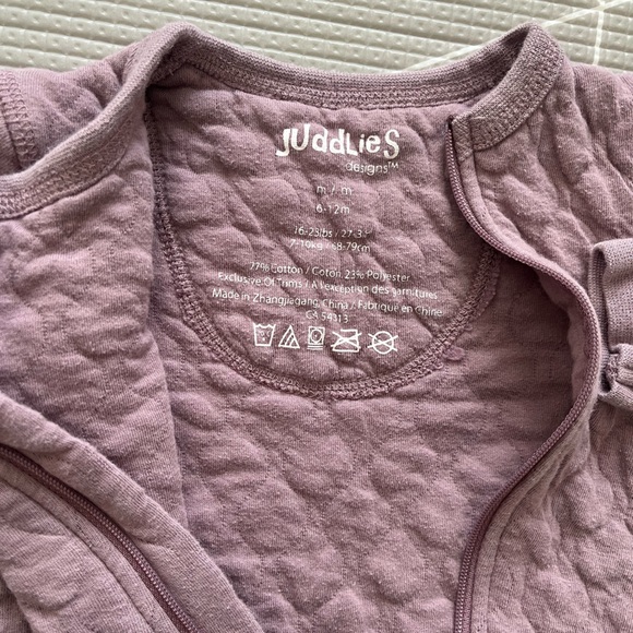 6-12 months - Juddlies Quilted Footed Sleepers - Picture 6 of 10